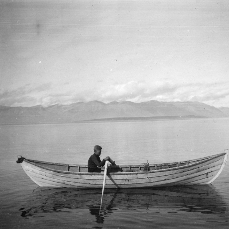 Dólað í kvöldblíðunni