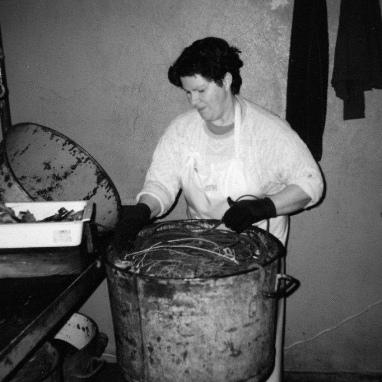 Anna Margrét Bjarnadóttir við línubalann