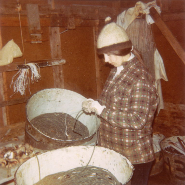 Jóhanna Daðadóttir að beita