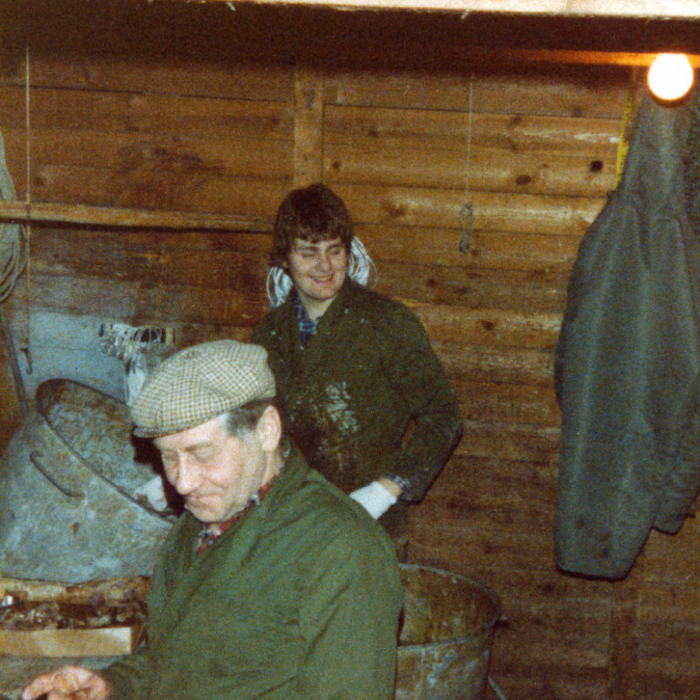 Vernharður Oddgeirsson og Jóhann Oddgeirsson beita