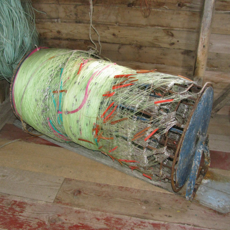 Nælonlína sem var í eigu Stefáns Stefánssonar á Sólgörðum